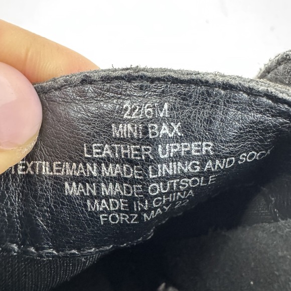 Little Kids‎ Kurt Geiger London Mini Bax Black Leather Combat Ankle Boots Size 6 main image 6